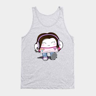 Kawaii Headphones Tank Top